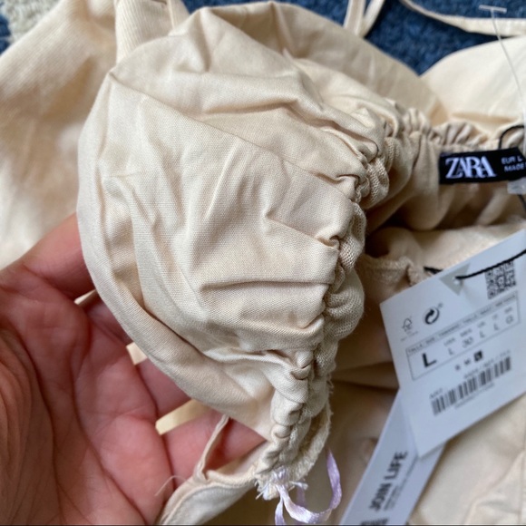 🐚 ZARA TAN BACK TIE JUMPSUIT! - Picture 8 of 16